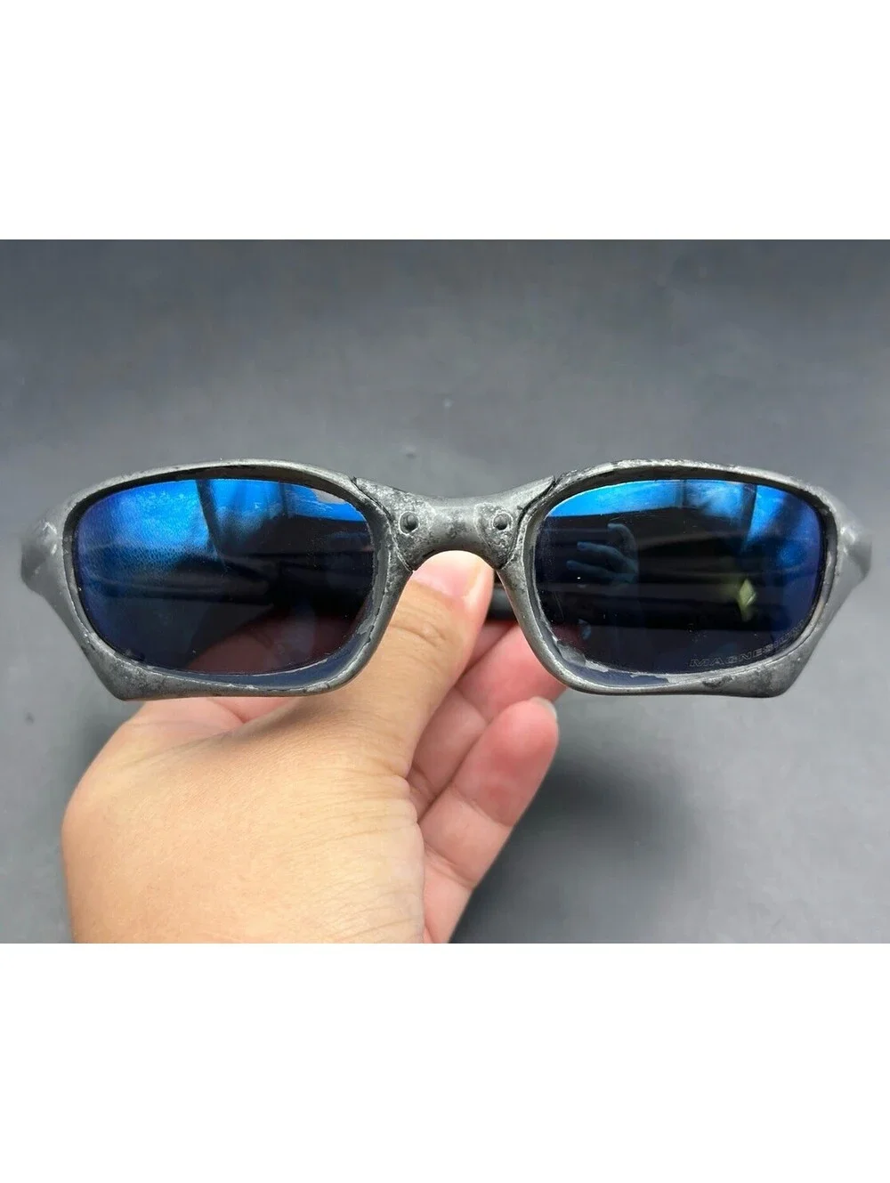 Oakley Mag Switch Titanium Copper/Ice Iridium Lenses